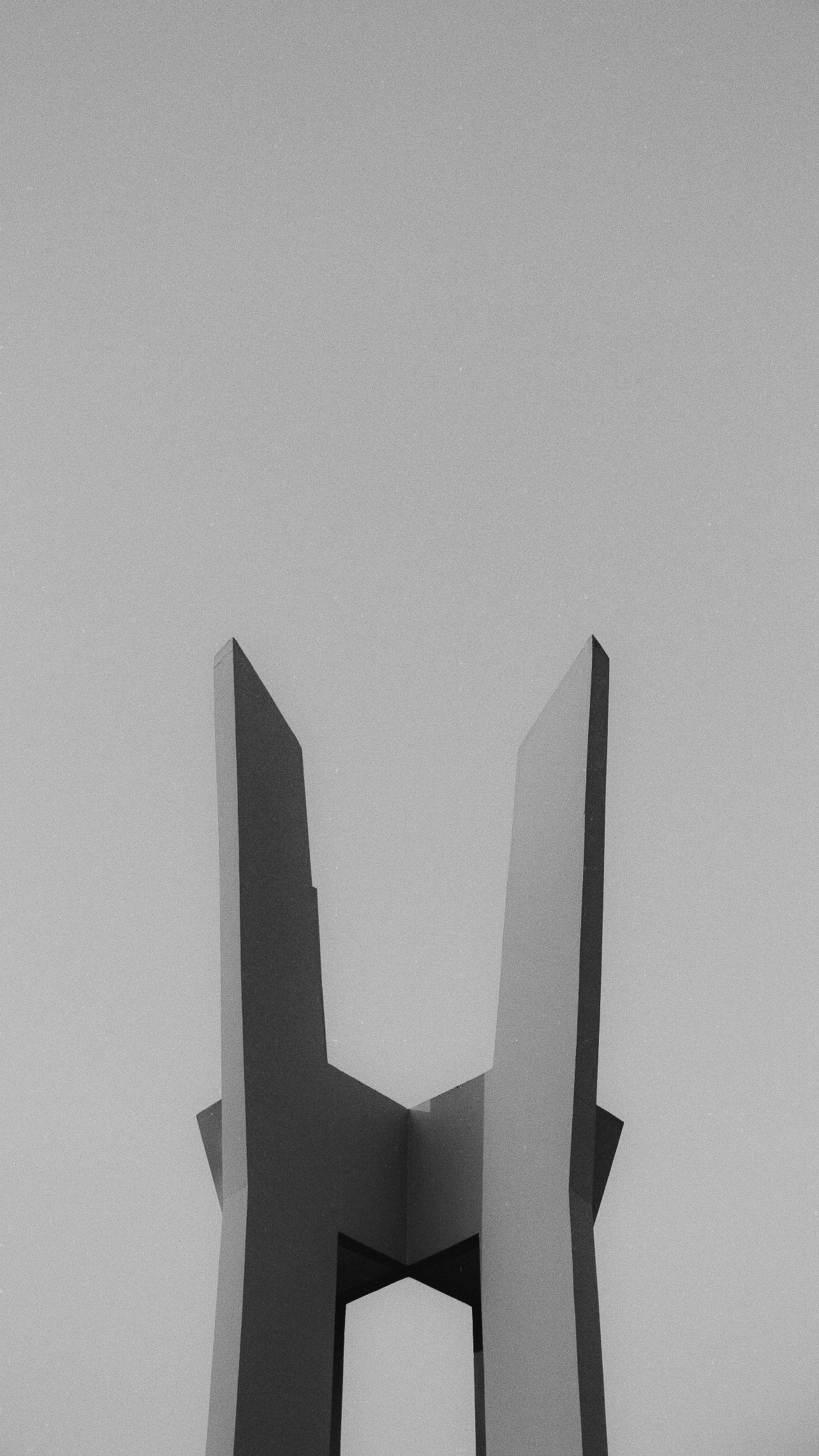 Black and white architectural noir